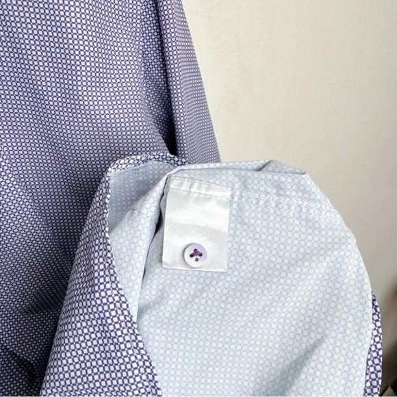 7 Downie St.  Mens 8 XXXL Purple Button Dress Shirt - Picture 8 of 12